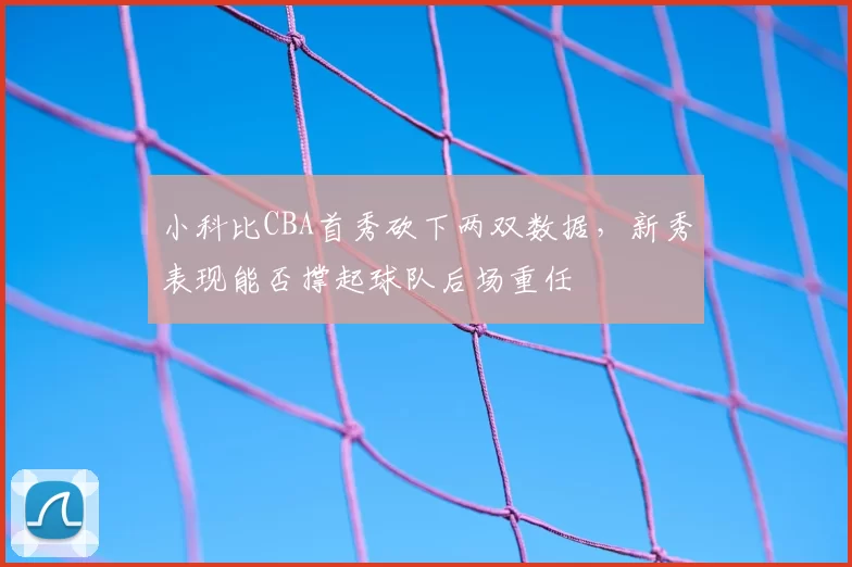 小科比CBA首秀砍下两双数据，新秀表现能否撑起球队后场重任